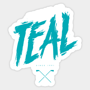 Keepin it Teal San Jose Sharks Hockey Sticker